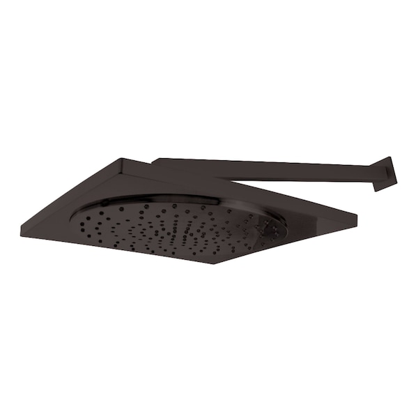 Showerscape KX8225CK 12-Inch Rainfall Square Shower Head with 16-Inch Shower Arm, Oil Rubbed Bronze KX8225CK - main